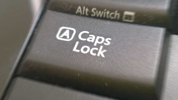 capslock key on a keyboard