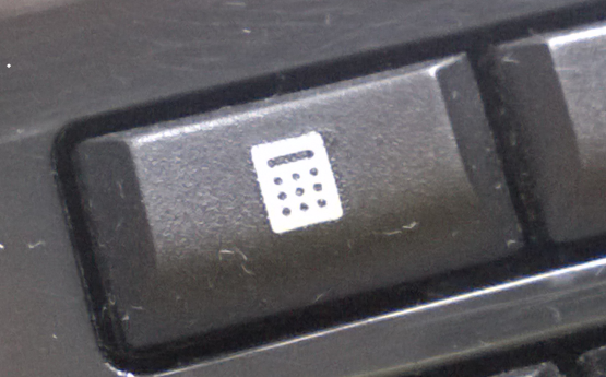 image of the calculator key on my keyboard
