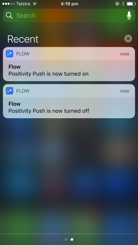 Microsoft Flow sending push notifications to iOS